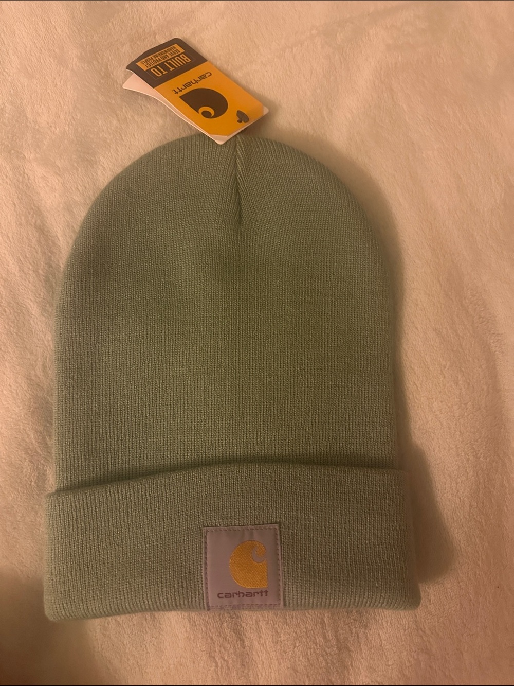 Carhartt mint green beanie